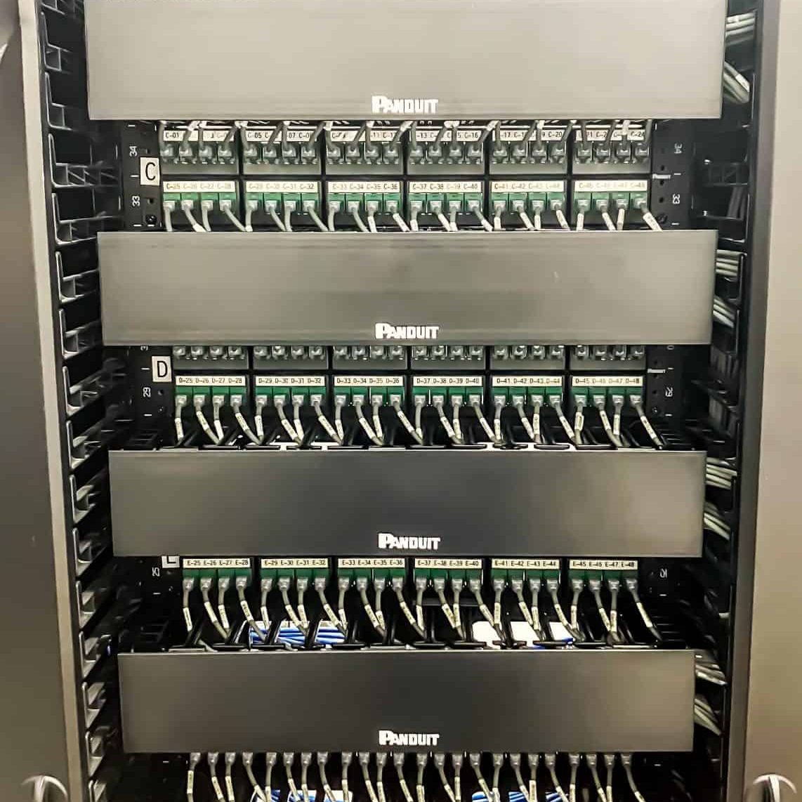 High-quality electrical panel with organized wiring for reliable power distribution.